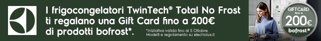 Electrolux | Frigoriferi Incasso - Gift Card bofrost
