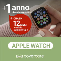 Assistenza estesa Covercare 1 anno + Crash 12 mesi per caduta accidentale per Apple Watch