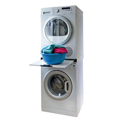 Installazione a colonna lavatrice-asciugatrice